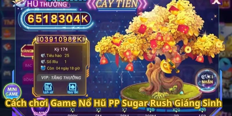 Cách chơi Game Nổ Hũ PP Sugar Rush Giáng Sinh