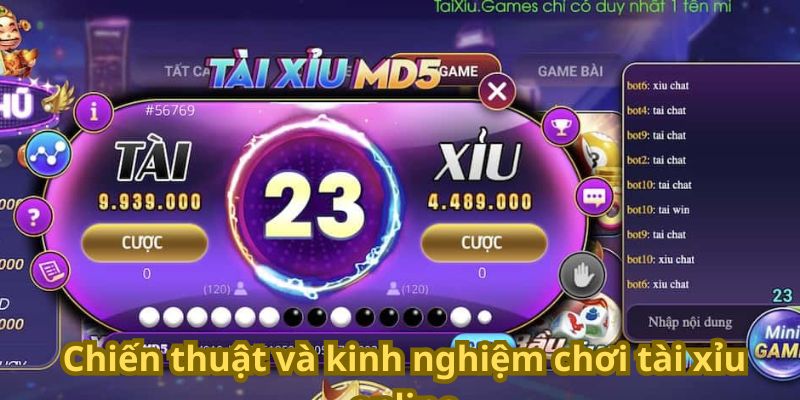 Chiến thuật và kinh nghiệm chơi tài xỉu online